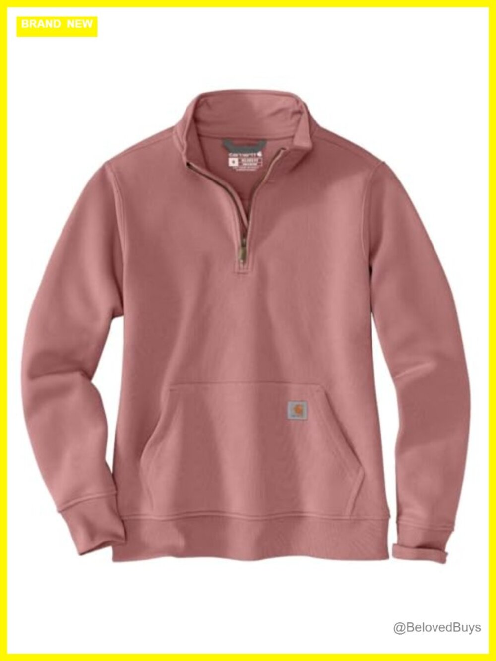 Carhartt Clarksburg Quarter-Zip Sweatshirt Mock Neck Relaxed Fit